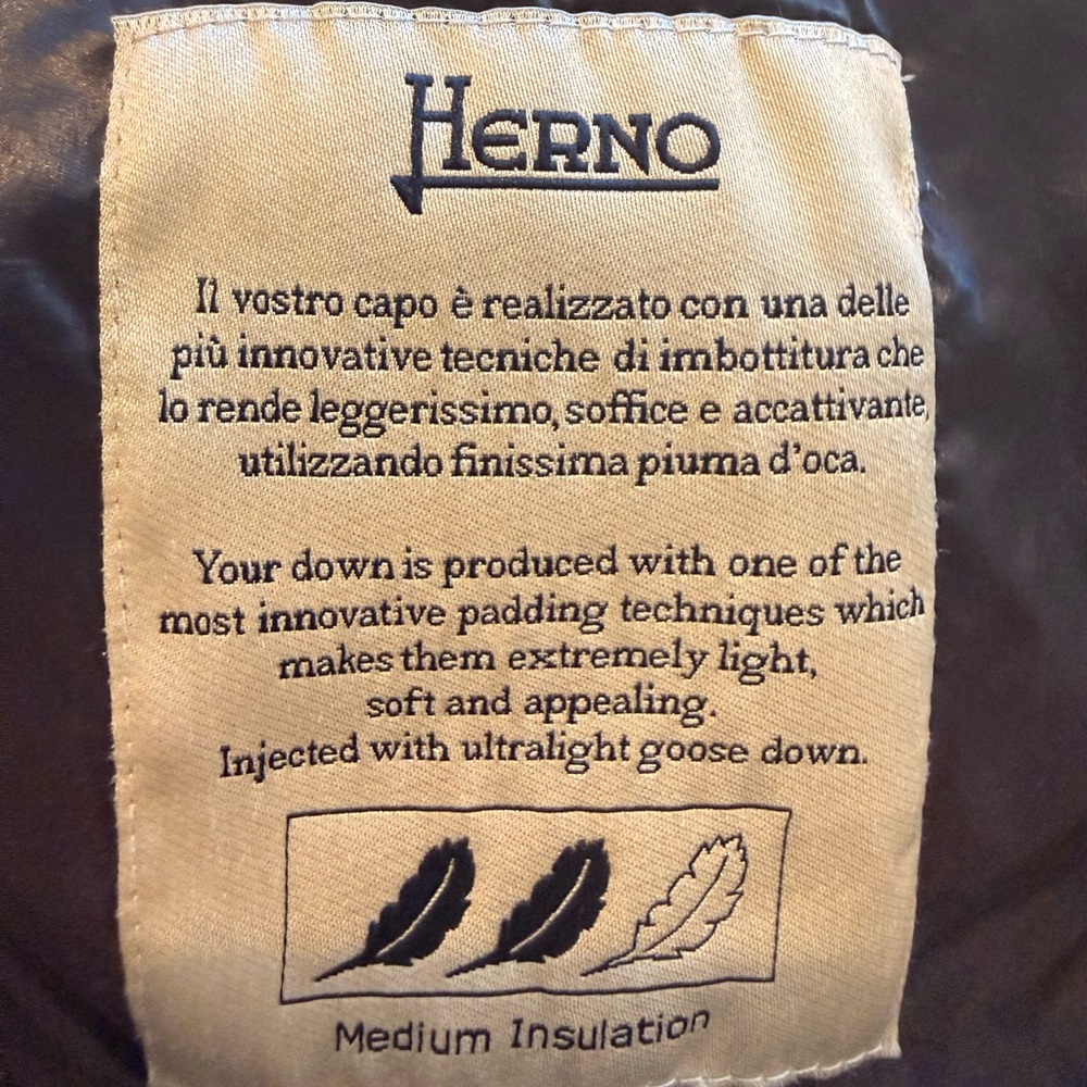 Herno Shiny Black Puffer Vest Iconico Serena - Picture 8 of 12